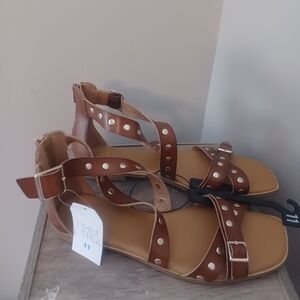 Time And Tru Gladiator Studded Sandals Sz 11 **LAST PAIR**